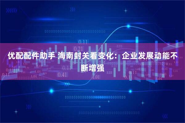 优配配件助手 海南封关看变化：企业发展动能不断增强