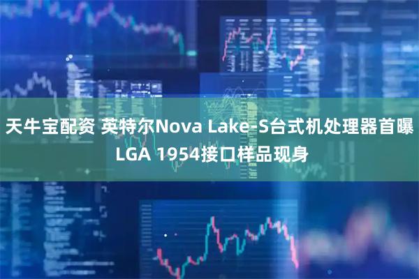 天牛宝配资 英特尔Nova Lake-S台式机处理器首曝 LGA 1954接口样品现身